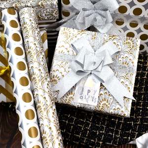 Papel de regalo diario revestido de 80g al por mayor 43cm * 3M papel de regalo personalizado para embalaje - Product Image 6