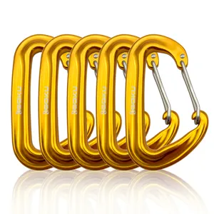 Mới Bán Thời Trang Carabiner Móc Móc Móc Cho Cắm Trại Keyring 12kn Khuyến Mại Nhôm D Hình Carabiner