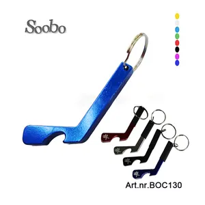 Advertising Promotion Gift Hockey Stick Anodized Aluminum Mini Beer Bottle Opener