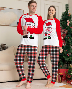 Wholesale 2024 <strong>Christmas</strong> Pajama Set for <strong>Couples</strong> Fimalies Jammies Red Soft Matching <strong>Christmas</strong> Pajamas for Family Sleepwear - Product Image 2