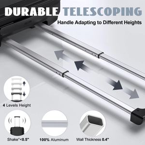 Maleta de Viaje de Gran Capacidad con Diseño Personalizado, Modelo Exsisted, Resistente, Ligera, con Ruedas Suaves, Tipo Trolley - Product Image 6