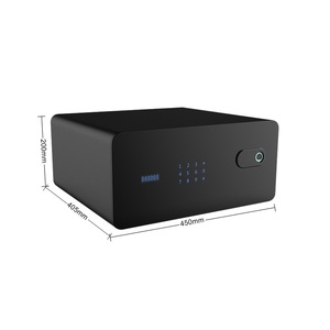 2025 Mới Mạnh Mẽ Thép Ngăn Kéo Ngân Hàng Nhà Văn Phòng Kỹ Thuật Số Mật Khẩu Vân Tay Kết Hợp Khóa LED Ánh Sáng Màn Hình Tiền Gửi Két An Toàn Hộp - Product Image 1