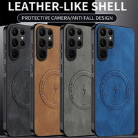 Étui de téléphone portable de luxe en cuir PU magnétique antichoc pour Samsung Galaxy S26 S25 S24 S23 S22 Ultra A07 A17 A37 A57 A16 A56 A18