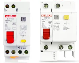 Interrupteur d'air factice Delixi de mm, avec protection contre les fuites, appareil ménager, RCCB/RCBO