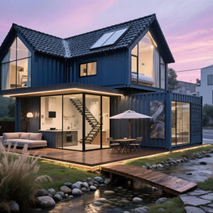 Luxus-Fertighausvilla mit 1/2/<span class=keywords><strong>3</strong></span> Schlafzimmern, einfach und schnell installierbar, 20FT 40FT komfortables Container-Modulhaus - Product Image 6