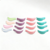 4 Paires de Patchs en Silicone Colorés pour Extensions de Cils, Anti-Rides, Coussinets Oculaires Thermosoudés pour la Beauté des Cils
