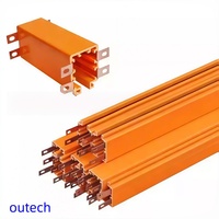 Maßgefertigte gebogene 4-16-polige 30A-210A Schienenleitung mit reinem Kupferleiter, PVC-Gehäuse, 220V-660V 60Hz für Portalkran, geschlossene Mehrfachausführung