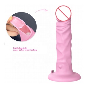 Dildo de silicona realista tamaño L, dildo eléctrico XXL con función de penetración para el punto G, para mujeres y hombres - Product Image 3