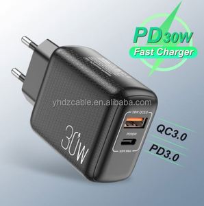 Muestra Gratuita: Cargador de Pared con Doble Puerto USB C+USB QC3.0 de 30W para iPhone, Samsung, Huawei - Product Image 3