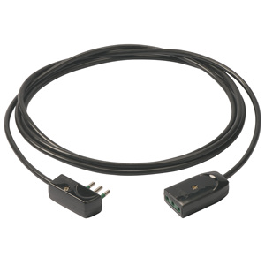 Câble d'extension 3G0.75, prise plate, 5M, cordon d'alimentation noir - Product Image 1