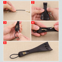 Ebony Violin String Boards with Tail Cord Accessories Wholesale of Violin Accessories and Stringed Instruments