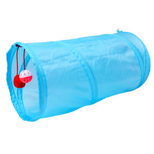 Tunnel repliable pour chat, jouet avec clochette fine et boule en peluche, Tubes combinables, livraison gratuite - Product Image 2