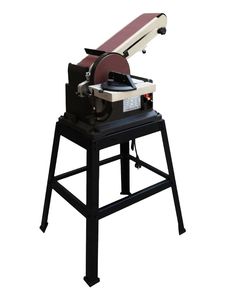 Máquina pulidora de disco portátil con banda para lijado y desbaste de madera con componente de motor central - Product Image 4