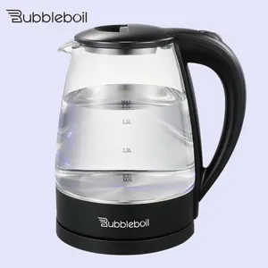 Bubble boil Home tragbare schnur lose Glas Tee maschine Automatische Abschaltung Wasserkocher elektrische Teekanne Glas Wasserkocher