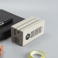 Soporte de cemento para tarjetas de escritorio, Clip para tarjetas de negocios