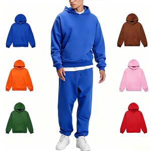 Premium Cotton Unisex Oversized Boxy Fit Hoodie for <b>Men</b> Women Streetwear Pullover Custom Logo Heavyweight <b>Sweatshirt</b> Supplier - Product Image 1