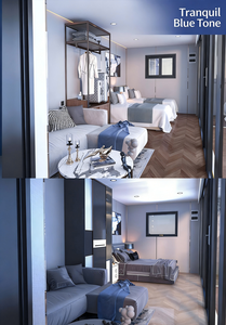 Casa Container a Due Piani a Forma di Mela - Moderna Lodge Glamping per Hotel/Campeggio, Spazio Abitativo Prefabbricato a 2 Piani - Product Image 5