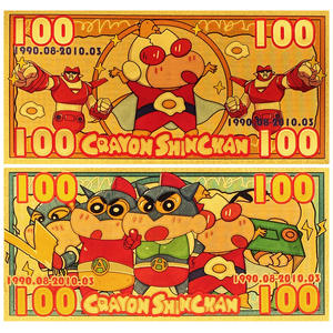 10個新品カラフルクレヨン新着記念金プラスチック紙幣ギフト券 - Product Image 5