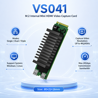 Tarjeta de Captura de Video Interna M.2 4K*60Hz HDMI 2.0 PCIe 2.0 X4 YUY2 con Salida en Bucle para PC Linux, Transmisión y Grabación