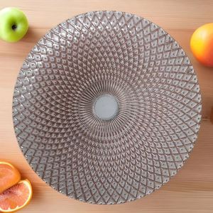 Elegant Glass Dinner <b>Plates</b> & Decorative Serving Dishes for Restaurants, Glass Charger <b>Plates</b> - Product Image 3