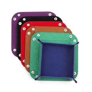 Bandeja de Dados Hexagonal Plegable de Cuero PU Multicolor al por Mayor, Accesorios de Forma Cuadrada para Juegos de Mesa DND - Product Image 4
