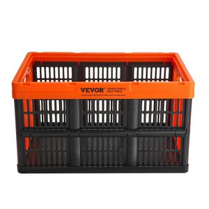 45L Plastic Collapsible Storage <b>Basket</b> 3-Packs Large Heavy Duty <b>Foldable</b> Stackable Storage Containers/Bins Handles for - Product Image 1