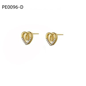 Pendientes de moda con circonita PE0096 para mujer, joyería de alta calidad - Product Image 2