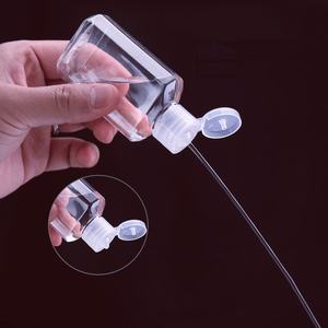 Flacon vide octogonal transparent en PET <span class=keywords><strong>de</strong></span> 50 ml pour désinfectant pour les mains, émulsion cosmétique, échantillon <span class=keywords><strong>de</strong></span> cosmétique - Product Image 3