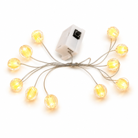 Mini guirlandes lumineuses LED à piles, fil de cuivre, lumières de Noël pour mariage, fête, décoration de boîte cadeau florale