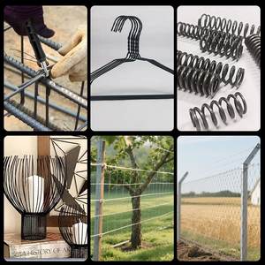 جودة عالية-، قطر مرن أسود صلب ، سلك للحرف اليدوية ، ربط الإنشاءات والتعبئة اليومية - Product Image 6