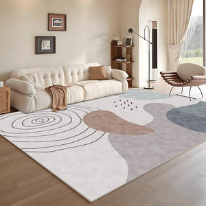 Alfombra Nórdica Abstracta Rectangular, Imitación de Cachemira, Cobertura Total, para Sala de Estar o Dormitorio, Decoración Moderna para el Hogar H-385 - Product Image 2