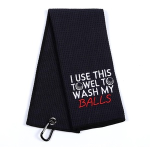 Golf Khăn Biểu Tượng Tùy Chỉnh Và Sợi Nhỏ Waffle Khăn Với In Ấn Golf Golf Túi Cho Nam Giới - Product Image 5