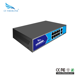 Công tắc POE thông minh 10 cổng 8 + 2 Gigabit, giám sát cáp mạng chống sét Cắm và chơi nhiệt độ rộng - Product Image 2