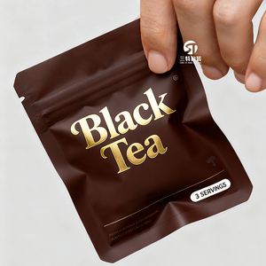 Kraft Paper Food <b>Packaging</b> <b>Bags</b> | 3 Side Seal Matte Aluminum Foil <b>Bags</b> with UV Printing - Product Image 3