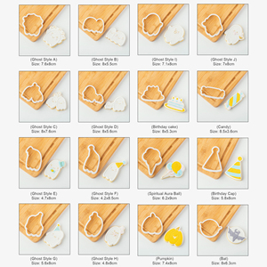 Stampo per Biscotti 3D Ecologico a Forma di Fantasma, Zucca e Castello di <span class=keywords><strong>Halloween</strong></span>, in Acrilico per Alimenti, per Decorazione Torte - Product Image 3