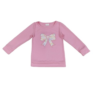 Camisa de Manga Larga para Niñas, Estilo Casual, Transpirable, con Bordado de Leopardo y Flores, de Algodón, para Primavera y Otoño, de RTS Boutique Bows - Product Image 1