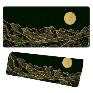 Tapis de souris de jeu carré grand format avec design personnalisé en <span class=keywords><strong>dollars</strong></span>, base en caoutchouc naturel antidérapante, tapis de <span class=keywords><strong>clavier</strong></span> XXL étendu pour PC, ordinateur portable, usage au bureau - Product Image 4