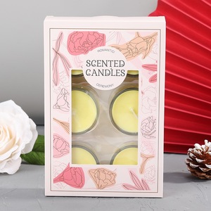 Nến thơm mini đựng trong lọ thủy tinh, bán buôn giá gốc, có hộp giấy màu tùy chỉnh, nến tôn giáo, làm từ paraffin - Product Image 4