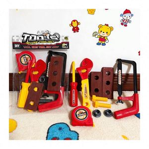 Ensemble d'outils de réparation d'atelier, établi en bois, boîte à outils, perceuse jouet d'ingénieur, jeu de construction, jouet éducatif pour jeu d'imitation - Product Image 2
