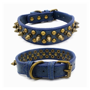 Pet <strong>Dog</strong> <strong>Collar</strong> With Spikes Leather <strong>Spiked</strong> <strong>Dog</strong> <strong>Collar</strong> with Rivet Pet <strong>Collar</strong> for Large <strong>Dogs</strong> - Product Image 4