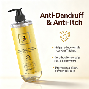 Shampooing Zamora Soin du Cuir Chevelu Parfum Fruité 1000ml Antichute Anti-Démangeaisons Équilibre Sébum Rend les Cheveux Légers, Lisses et Doux - Product Image 5