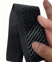 Ruban élastique antidérapant noir et blanc en nylon à bas prix, sangle élastique en silicone pour vêtements de sport et cyclisme XHS001E