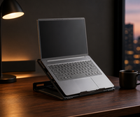 Mesh koelende, antislip, verstelbare computerhouder, opvouwbare ergonomische draagbare laptopstandaard voor bureau