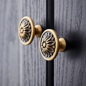 Maniglie Moderne in Ottone per Cassetti, Pomelli Antichi per <span class=keywords><strong>Cucina</strong></span>, Maniglie per Camera da Letto, Accessori per Mobili e Armadi Santaya - Product Image 2