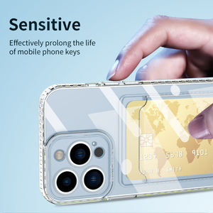 เคสใสสำหรับ <span class=keywords><strong>OPPO</strong></span> Realme11/A78/realme 53เคสโทรศัพท์กันกระแทกโปร่งใสมีช่องเสียบบัตรด้านหลังเคสโทรศัพท์กระเป๋าสตางค์ป้องกันรอยขีดข่วน - Product Image 4