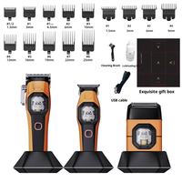 Rasoir électrique Vector Motor, tondeuse à cheveux, ensemble de tondeuses, deux têtes flottantes réciproques, lame DLC 13000 tr/min, USB pour le corps