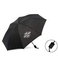 Ensemble cadeau promotionnel Hong-Fu, t-shirt en coton noir personnalisé avec impression sérigraphique, parapluie, casquette, sac fourre-tout, gobelet, cadeaux avec logo