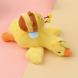 Lindo Colgante de Peluche de Ganso Blanco Personalizable, Llavero de Dibujos Animados para Mochila Escolar con Relleno de Algodón PP, Alivia <span class=keywords><strong>el</strong></span> Estrés - Product Image 6