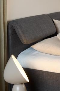 <span class=keywords><strong>Lit</strong></span> <span class=keywords><strong>double</strong></span> rembourré Calvi <span class=keywords><strong>140x190</strong></span> gris - Product Image 3