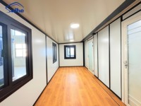 Casa Contenedor Expandible de Acero Prefabricada de 20 pies, Casa Contenedor de 2 Dormitorios